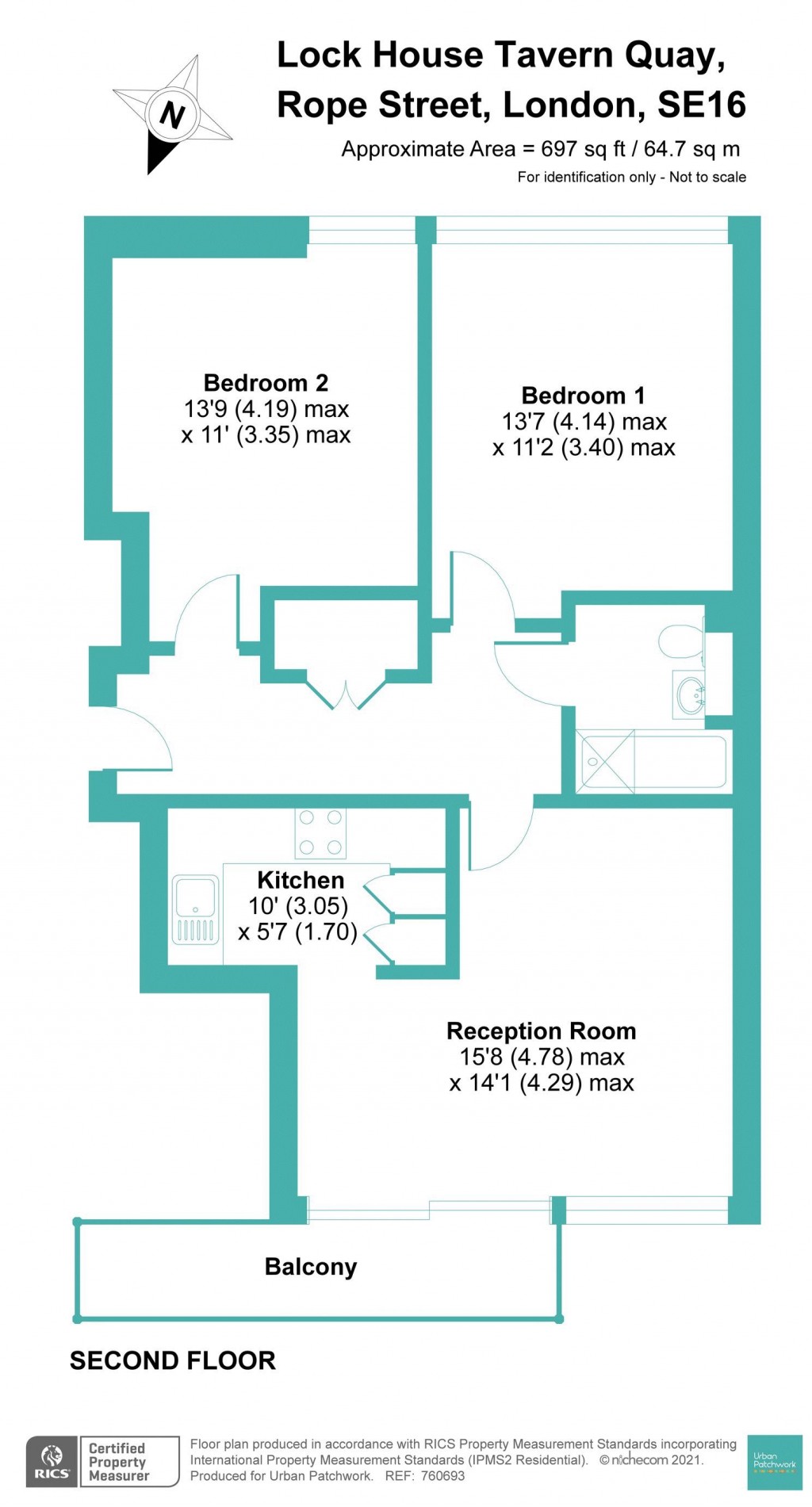 Floorplans For Rope Street, London