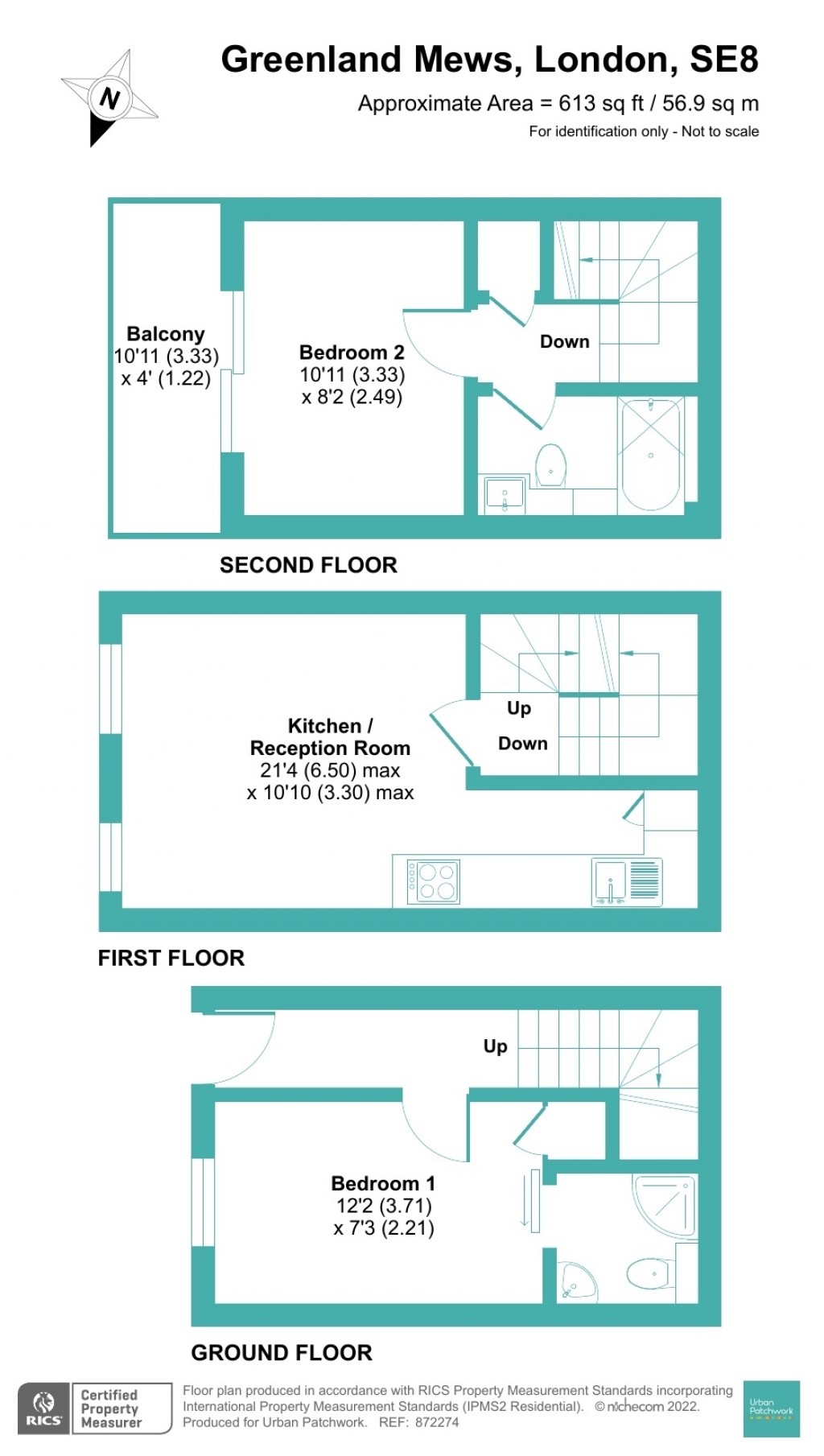 Floorplans For Greenland Mews, London