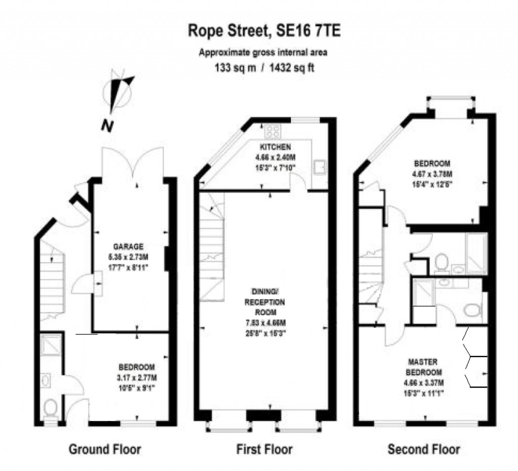 Floorplans For Rope Street, London