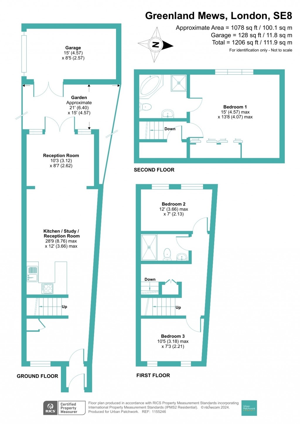 Floorplans For Greenland Mews, London, Lewisham